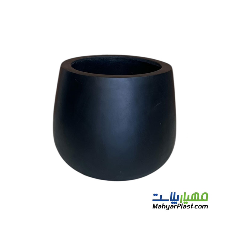 گلدان-فایبرگلاس-مدل-گلابی-کوتاه