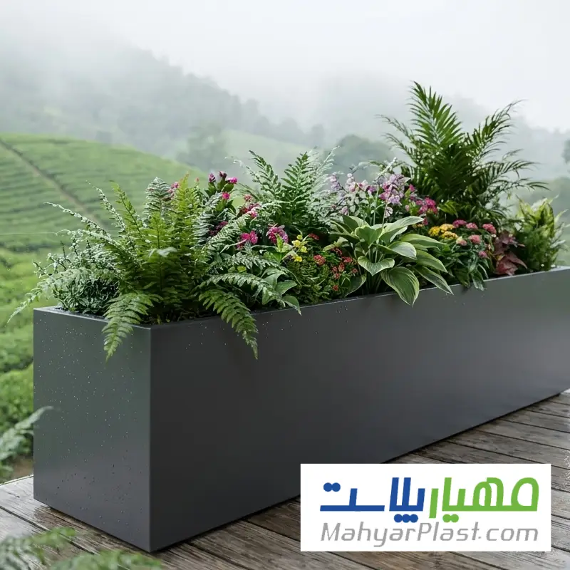 گلدان فلزی در لاهیجان