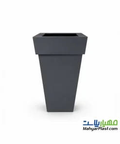گلدان فایبرگلاس مدل هرمی لبه دار