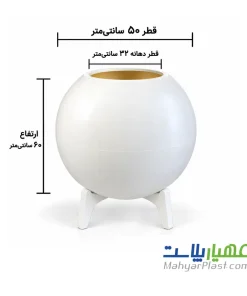 گلدان پلیمری مدل آلیسوم