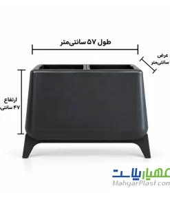 گلدان پلیمری مدل افرا