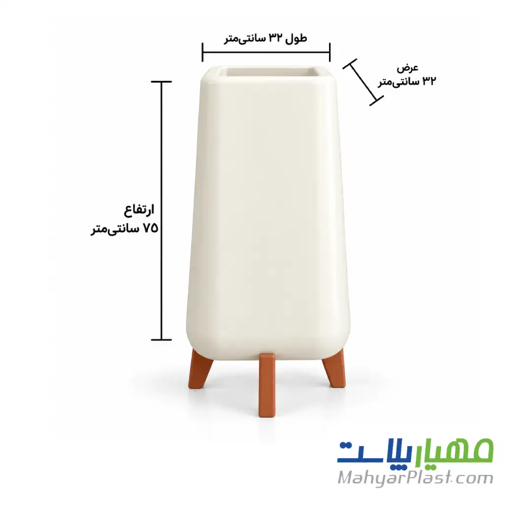 گلدان پلیمری مدل لیلیوم 